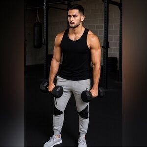 DoYouEven Men's Gray Joggers Size M - Athletic Sweatpants w/ Zip Pockets